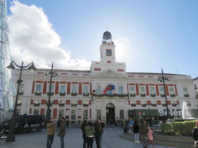 Madrid Puerta del Sol. Edificio Presidencia de Madrid. Madrid Puerta del Sol. Edificio Presidencia de Madrid.