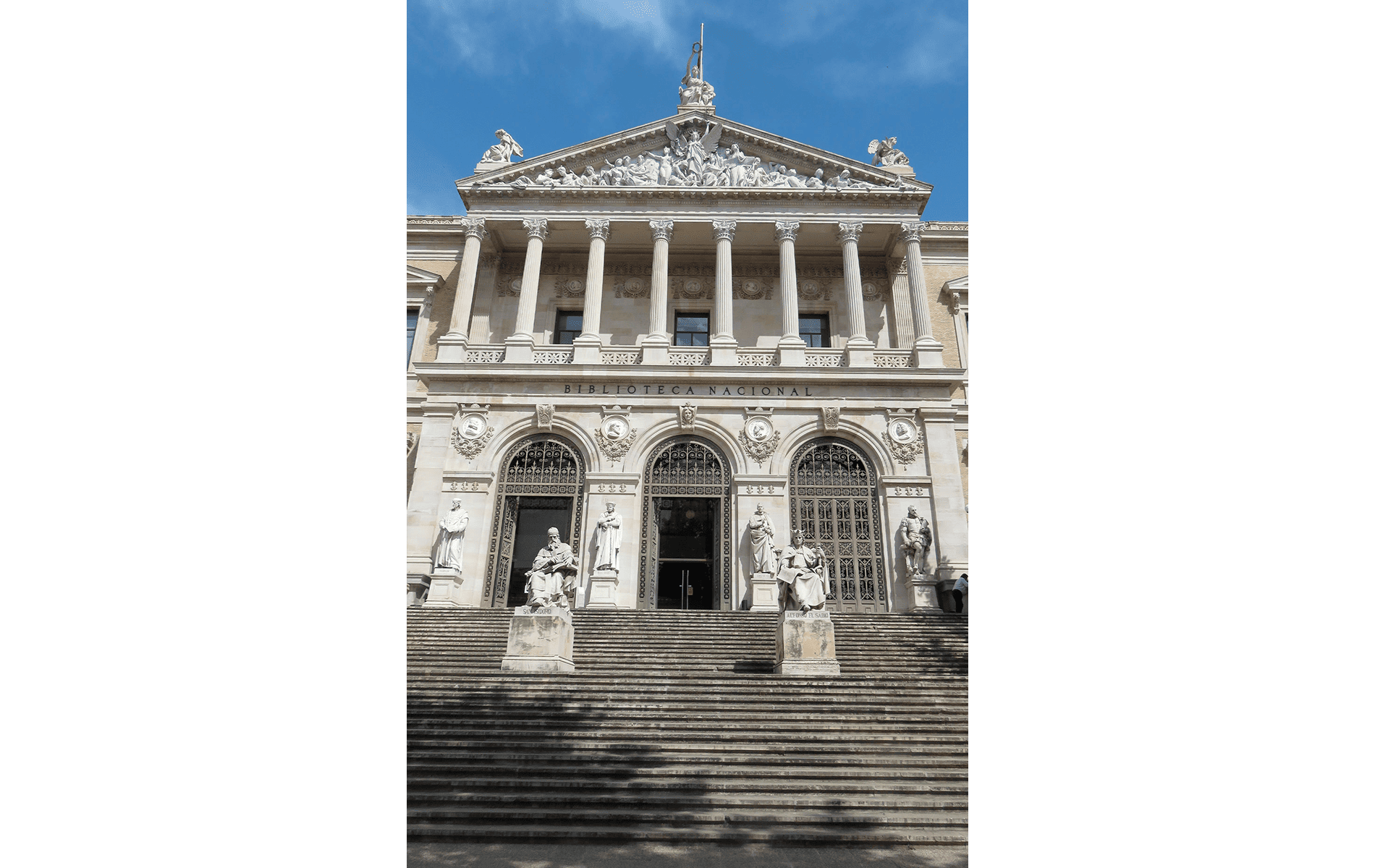 Turismo de Madrid.89 Biblioteca Nacional. Paseo de Recoletos 20-22.