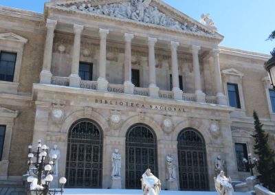 MADRID NEVADO - BIBLIOTECA NACIONAL.