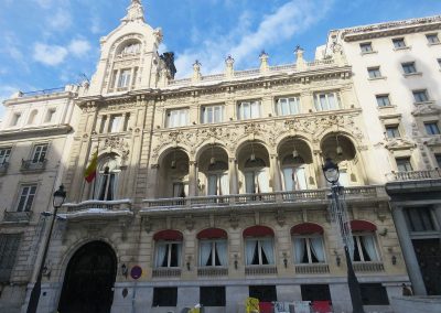 La nieve cae en Madrid - CASINO DE MADRID.