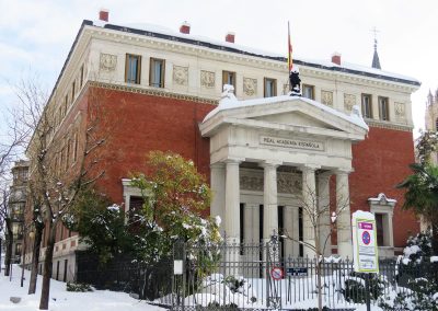 Nevada en Madrid - EDIFICIO REAL ACADEMIA ESPAÑOLA.