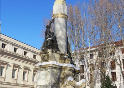 MADRID NEVADO - ESTATUA CÁNOVAS DEL CASTILLO.