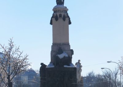 MADRID NEVADO - ESTATUA EMILIO CASTELAR.
