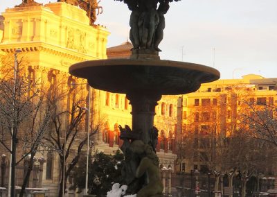 MADRID NEVADO - FUENTE DE LA ALCACHOFA.
