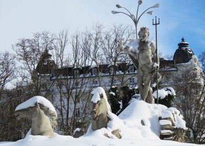 MADRID NEVADO - FUENTE DE NEPTUNO.
