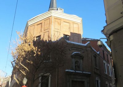 MADRID NEVADO - IGLESIA DE SAN SAN ANTONIO ALEMANES.