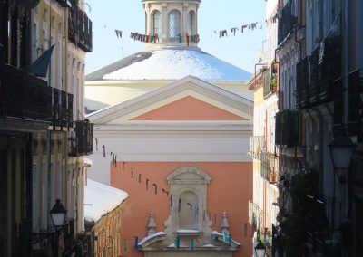 MADRID NEVADO - IGLESIA DE SAN LORENZO.
