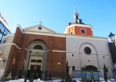 MADRID NEVADO - IGLESIA DE SAN SALVADOR.