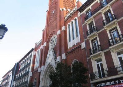 MADRID NEVADO - IGLESIA DE SANTA CRUZ.