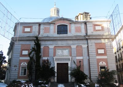 MADRID NEVADO - IGLESIA DE SANTIAGO.