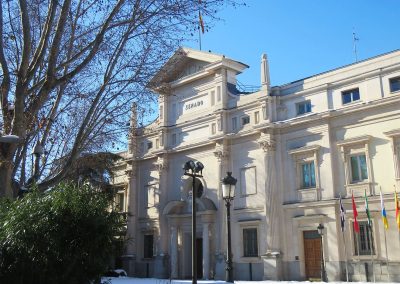 MADRID NEVADO - PALACIO DEL SENADO.